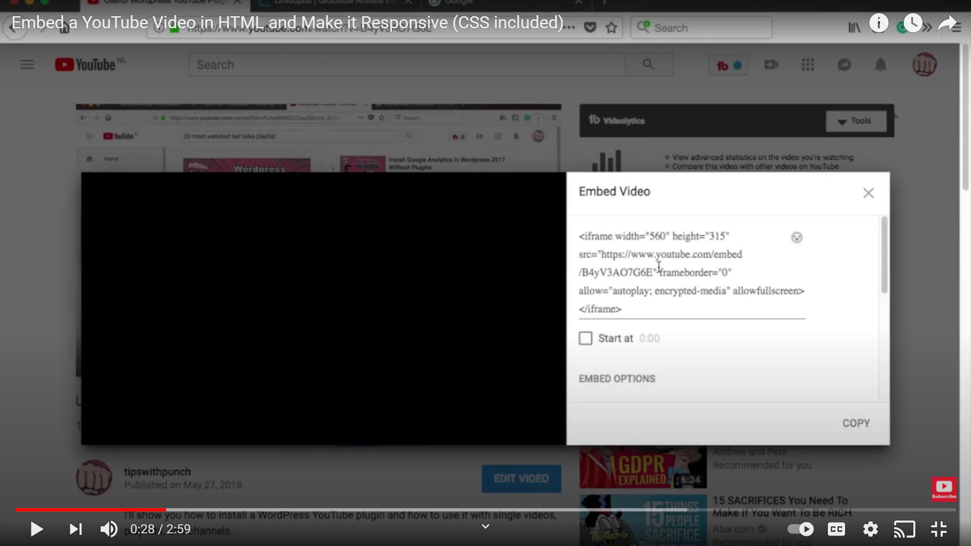The third screenshot