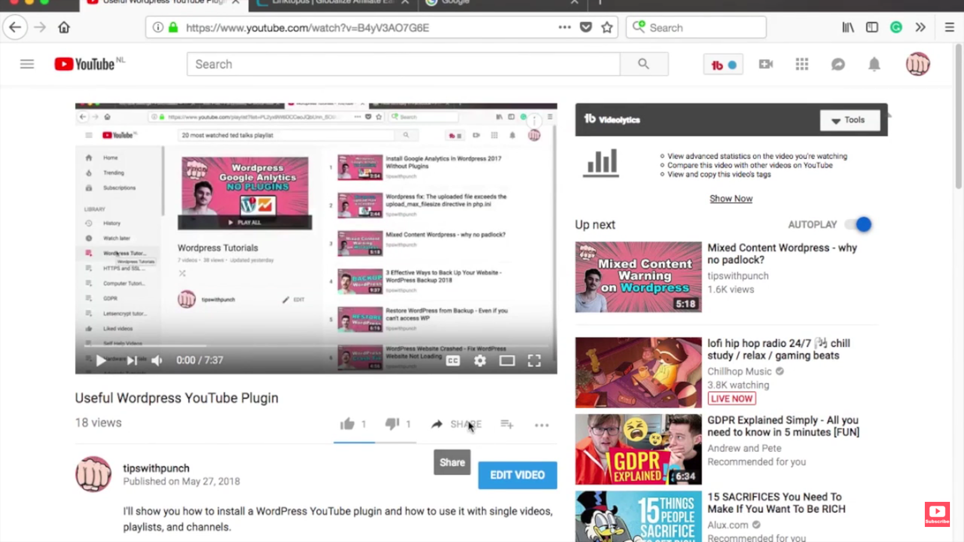 The first screenshot